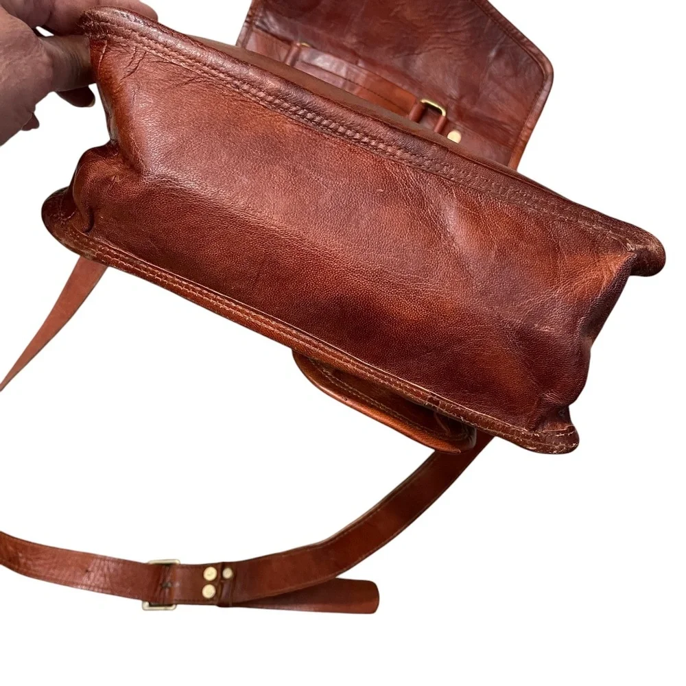 Vintage Leather Great Seal of‎ the State of Oklahoma 1907 Satchel Saddle Bag